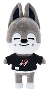 photo of wolfchan skzoo plushie linking to stray kids' newest mv